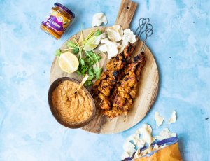 kipsaté van de barbecue